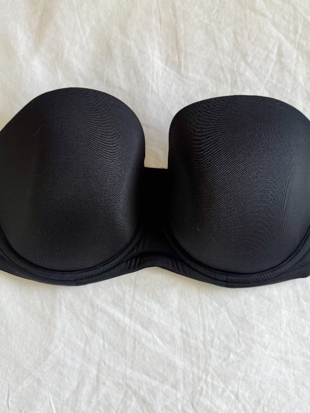 Wacoal Strapless Red Carpet Bra Black 34DDD MISSING STRAPS